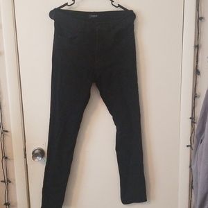 Jet black skinny jeans